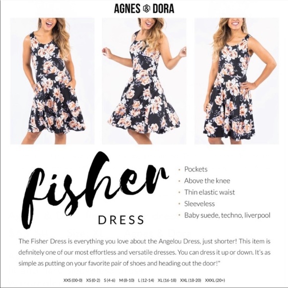 Agnes & Dora floral Fisher dress xl women - Picture 2 of 2